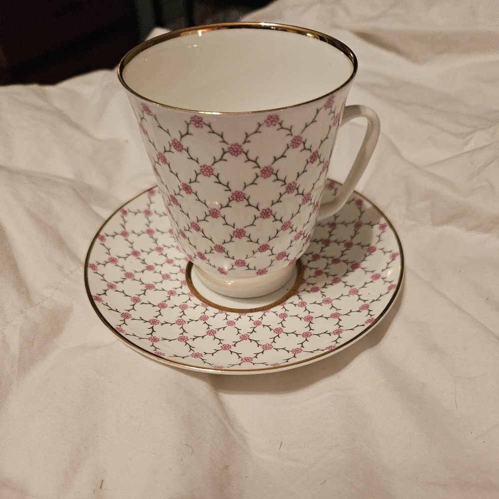 Russian tea cup and saucer
